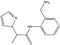 N-[2-(aminomethyl)phenyl]-2-(1H-pyrazol-1-yl)propanamide Structure