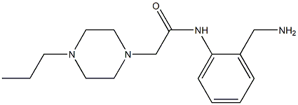 N-[2-(aminomethyl)phenyl]-2-(4-propylpiperazin-1-yl)acetamide Struktur