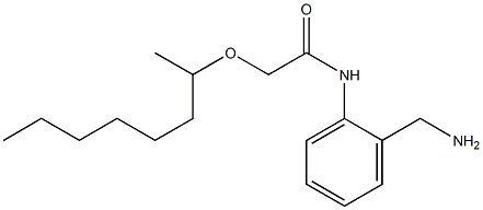 N-[2-(aminomethyl)phenyl]-2-(octan-2-yloxy)acetamide Structure