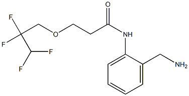 N-[2-(aminomethyl)phenyl]-3-(2,2,3,3-tetrafluoropropoxy)propanamide Structure