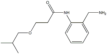 N-[2-(aminomethyl)phenyl]-3-(2-methylpropoxy)propanamide,,结构式