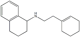 N-[2-(cyclohex-1-en-1-yl)ethyl]-1,2,3,4-tetrahydronaphthalen-1-amine 化学構造式