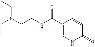 N-[2-(diethylamino)ethyl]-6-oxo-1,6-dihydropyridine-3-carboxamide 结构式