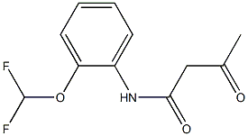 N-[2-(difluoromethoxy)phenyl]-3-oxobutanamide Structure