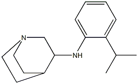 N-[2-(propan-2-yl)phenyl]-1-azabicyclo[2.2.2]octan-3-amine 化学構造式