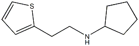 N-[2-(thiophen-2-yl)ethyl]cyclopentanamine 化学構造式