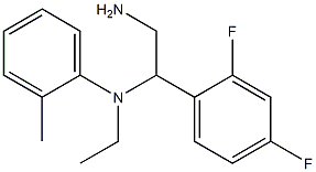 N-[2-amino-1-(2,4-difluorophenyl)ethyl]-N-ethyl-2-methylaniline Structure