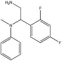 N-[2-amino-1-(2,4-difluorophenyl)ethyl]-N-methyl-N-phenylamine 结构式