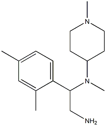  N-[2-amino-1-(2,4-dimethylphenyl)ethyl]-N-methyl-N-(1-methylpiperidin-4-yl)amine