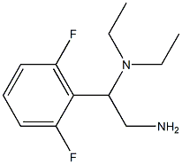 N-[2-amino-1-(2,6-difluorophenyl)ethyl]-N,N-diethylamine Struktur