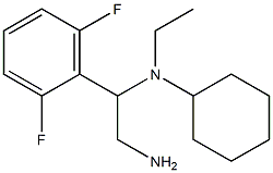 N-[2-amino-1-(2,6-difluorophenyl)ethyl]-N-ethylcyclohexanamine Structure