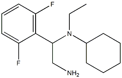 N-[2-amino-1-(2,6-difluorophenyl)ethyl]-N-ethylcyclohexanamine,,结构式