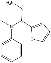 N-[2-amino-1-(2-furyl)ethyl]-N-methyl-N-phenylamine 化学構造式