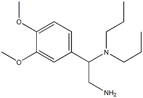 N-[2-amino-1-(3,4-dimethoxyphenyl)ethyl]-N,N-dipropylamine Struktur