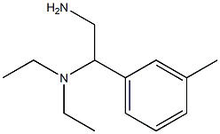 N-[2-amino-1-(3-methylphenyl)ethyl]-N,N-diethylamine,,结构式