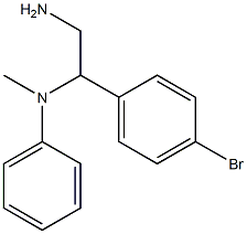 N-[2-amino-1-(4-bromophenyl)ethyl]-N-methyl-N-phenylamine Struktur