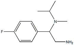 N-[2-amino-1-(4-fluorophenyl)ethyl]-N-isopropyl-N-methylamine Struktur