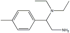 N-[2-amino-1-(4-methylphenyl)ethyl]-N,N-diethylamine 结构式