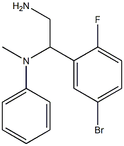 N-[2-amino-1-(5-bromo-2-fluorophenyl)ethyl]-N-methyl-N-phenylamine Structure