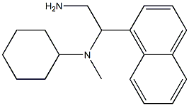 N-[2-amino-1-(naphthalen-1-yl)ethyl]-N-methylcyclohexanamine 结构式
