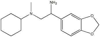 N-[2-amino-2-(1,3-benzodioxol-5-yl)ethyl]-N-cyclohexyl-N-methylamine,,结构式