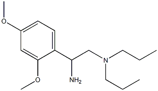 N-[2-amino-2-(2,4-dimethoxyphenyl)ethyl]-N,N-dipropylamine Struktur