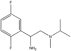 N-[2-amino-2-(2,5-difluorophenyl)ethyl]-N-isopropyl-N-methylamine 化学構造式