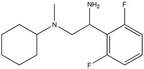 N-[2-amino-2-(2,6-difluorophenyl)ethyl]-N-cyclohexyl-N-methylamine Struktur