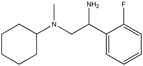 N-[2-amino-2-(2-fluorophenyl)ethyl]-N-cyclohexyl-N-methylamine Structure