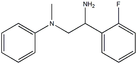N-[2-amino-2-(2-fluorophenyl)ethyl]-N-methyl-N-phenylamine,,结构式