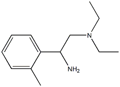 N-[2-amino-2-(2-methylphenyl)ethyl]-N,N-diethylamine 结构式