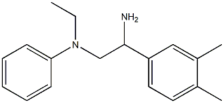 N-[2-amino-2-(3,4-dimethylphenyl)ethyl]-N-ethylaniline Structure