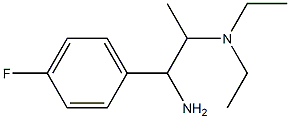 N-[2-amino-2-(4-fluorophenyl)-1-methylethyl]-N,N-diethylamine,,结构式