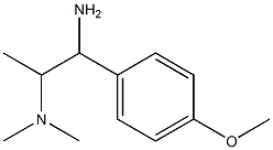 N-[2-amino-2-(4-methoxyphenyl)-1-methylethyl]-N,N-dimethylamine Struktur