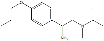 N-[2-amino-2-(4-propoxyphenyl)ethyl]-N-isopropyl-N-methylamine Struktur