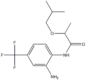 N-[2-amino-4-(trifluoromethyl)phenyl]-2-(2-methylpropoxy)propanamide Structure