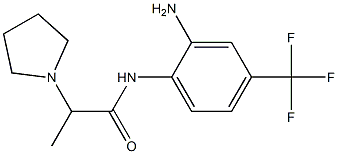 N-[2-amino-4-(trifluoromethyl)phenyl]-2-(pyrrolidin-1-yl)propanamide|