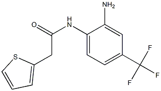 N-[2-amino-4-(trifluoromethyl)phenyl]-2-(thiophen-2-yl)acetamide Structure