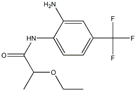 N-[2-amino-4-(trifluoromethyl)phenyl]-2-ethoxypropanamide Struktur