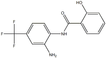 N-[2-amino-4-(trifluoromethyl)phenyl]-2-hydroxybenzamide Struktur