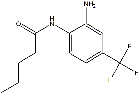 N-[2-amino-4-(trifluoromethyl)phenyl]pentanamide Structure