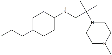 N-[2-methyl-2-(4-methylpiperazin-1-yl)propyl]-4-propylcyclohexan-1-amine,,结构式