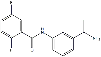 N-[3-(1-aminoethyl)phenyl]-2,5-difluorobenzamide Structure