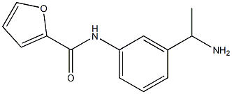 N-[3-(1-aminoethyl)phenyl]-2-furamide 结构式