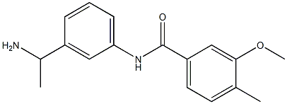 N-[3-(1-aminoethyl)phenyl]-3-methoxy-4-methylbenzamide Structure