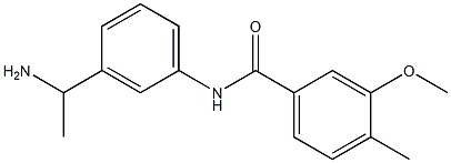 N-[3-(1-aminoethyl)phenyl]-3-methoxy-4-methylbenzamide,,结构式