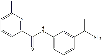 N-[3-(1-aminoethyl)phenyl]-6-methylpyridine-2-carboxamide Structure