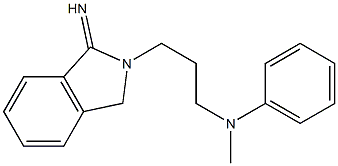 N-[3-(1-imino-2,3-dihydro-1H-isoindol-2-yl)propyl]-N-methylaniline Structure