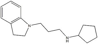 N-[3-(2,3-dihydro-1H-indol-1-yl)propyl]cyclopentanamine|