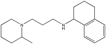 N-[3-(2-methylpiperidin-1-yl)propyl]-1,2,3,4-tetrahydronaphthalen-1-amine 结构式